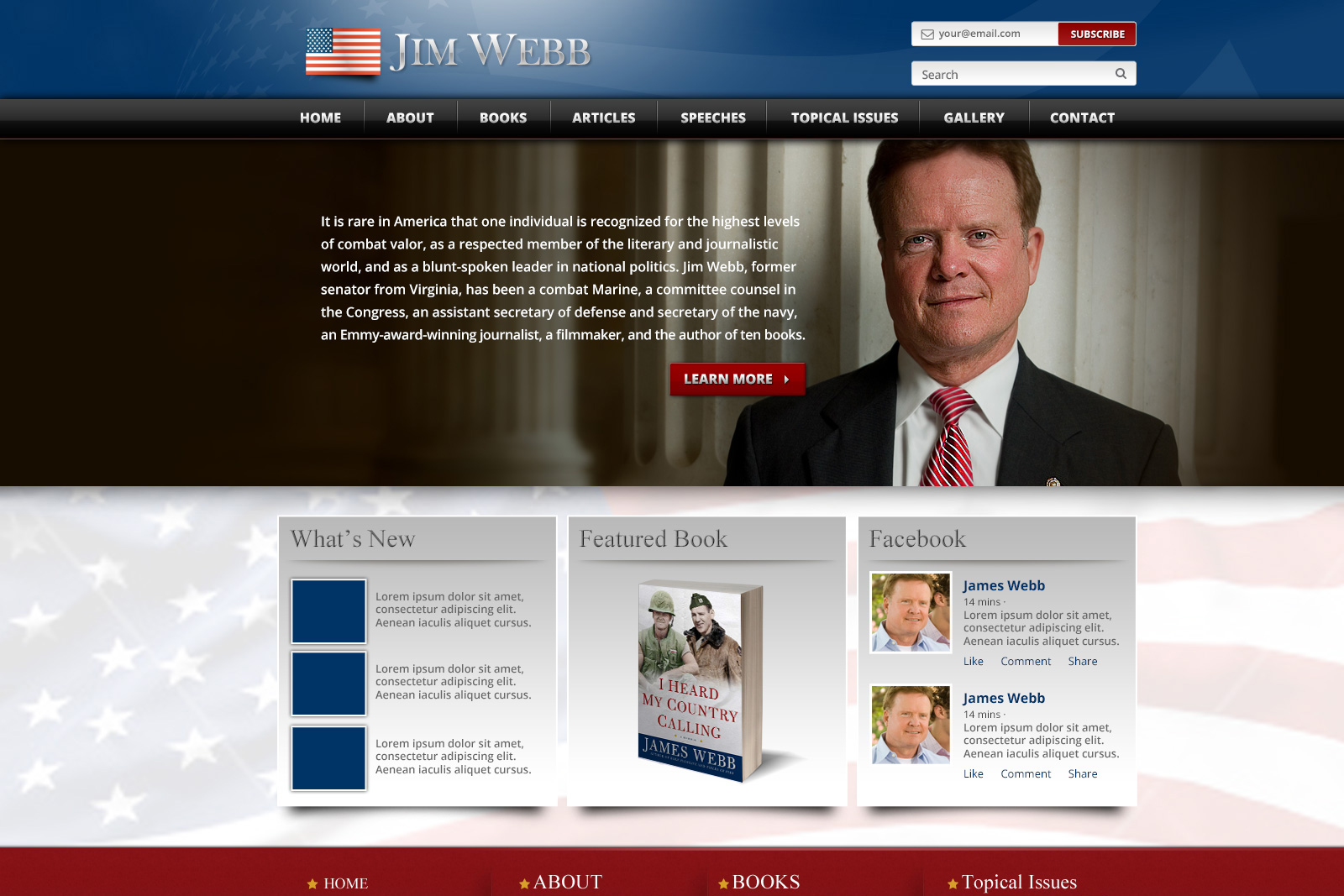politician web design