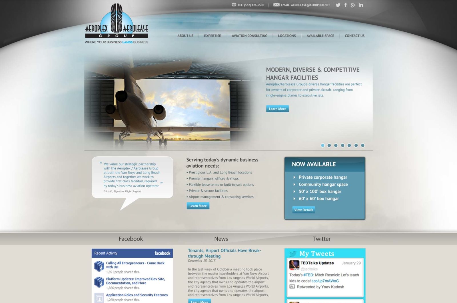 Web Design for Aviation Industry