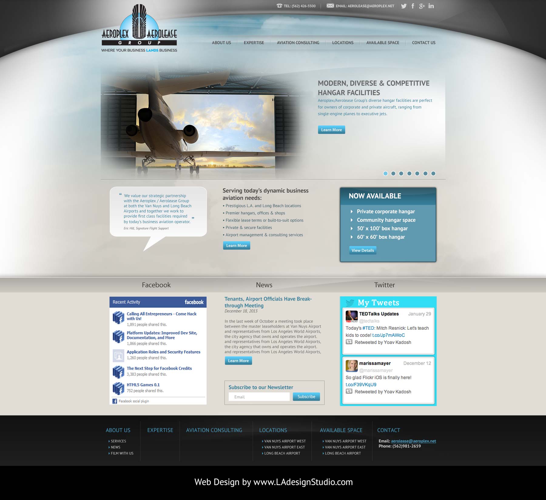 Web Design for Aviation Industry