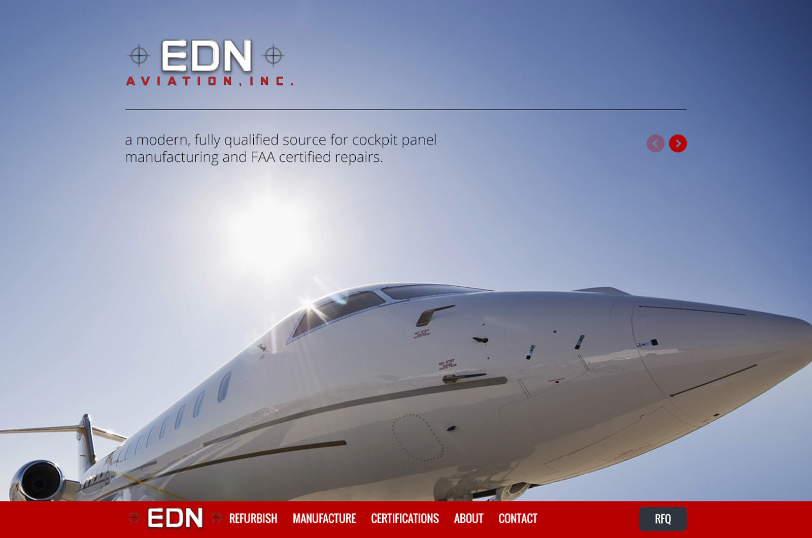 Web Design for Aviation Industry