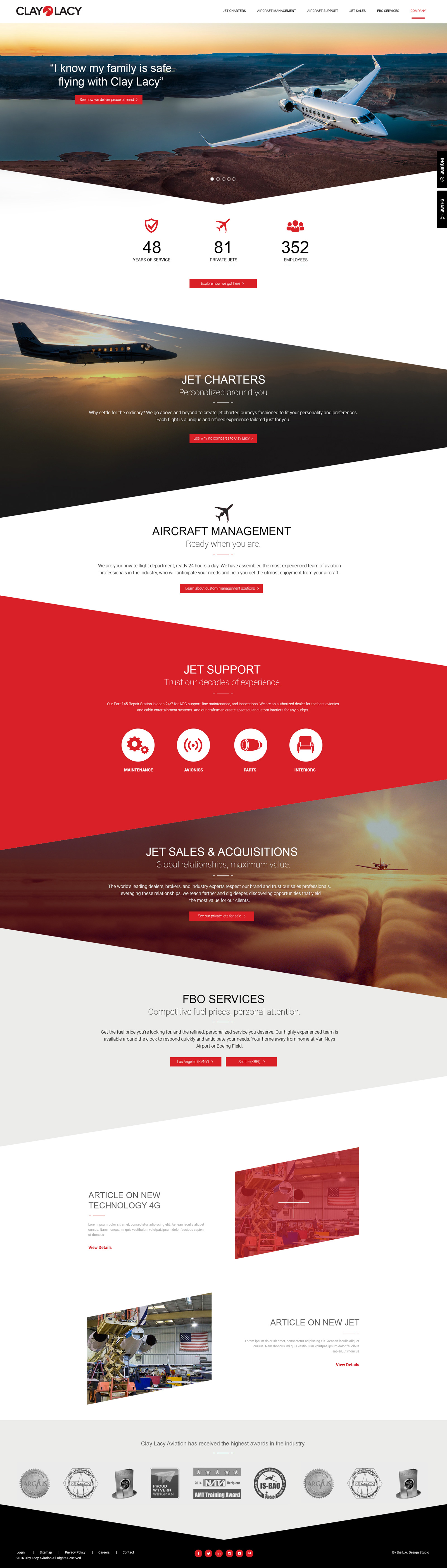 Web Design for Aviation