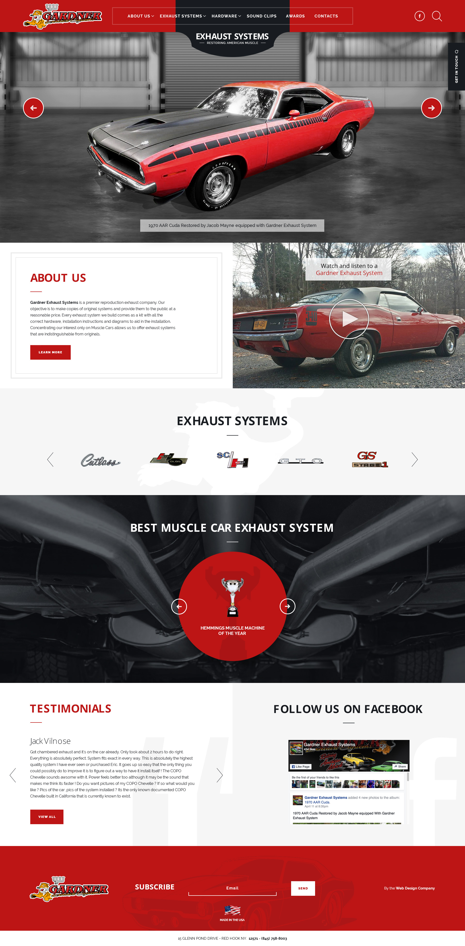 Web Design for Muscle Car Exhaust