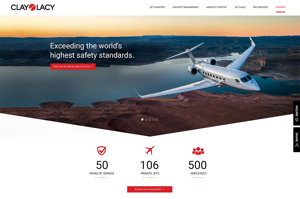 Aviation Web Design