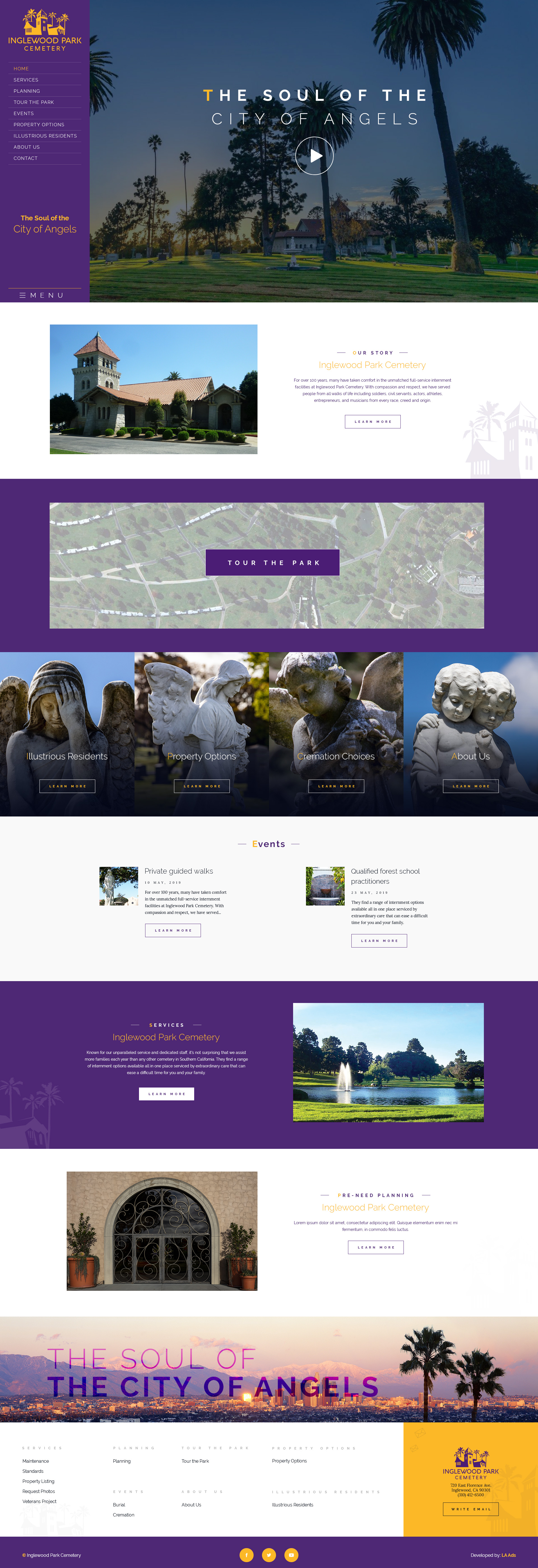 Cemetery Web Design