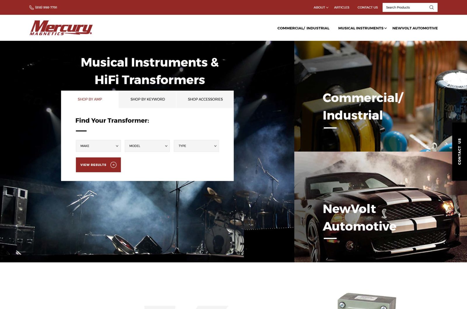 Music Manufacturing Website Design