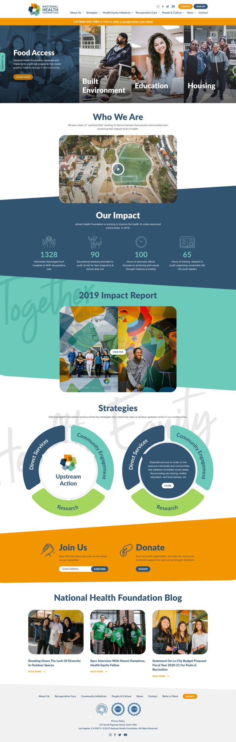National Health Foundation Web Design | Los Angeles Web Design Company