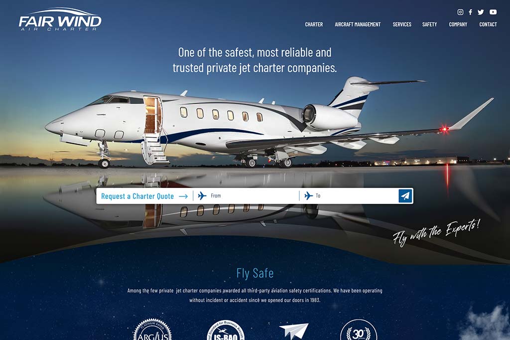 Aviation Web Design