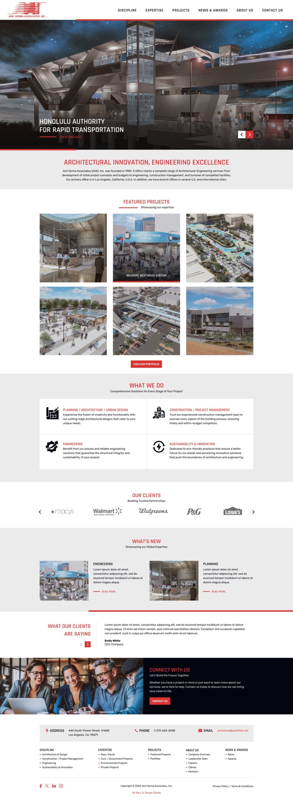 Anil Verma Engineering Web Design – Los Angeles Web Design Company Engineering Website Design